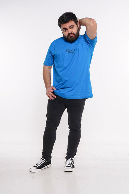 Plus Polera Mc Básica Concept Azul Gangster - Gangster