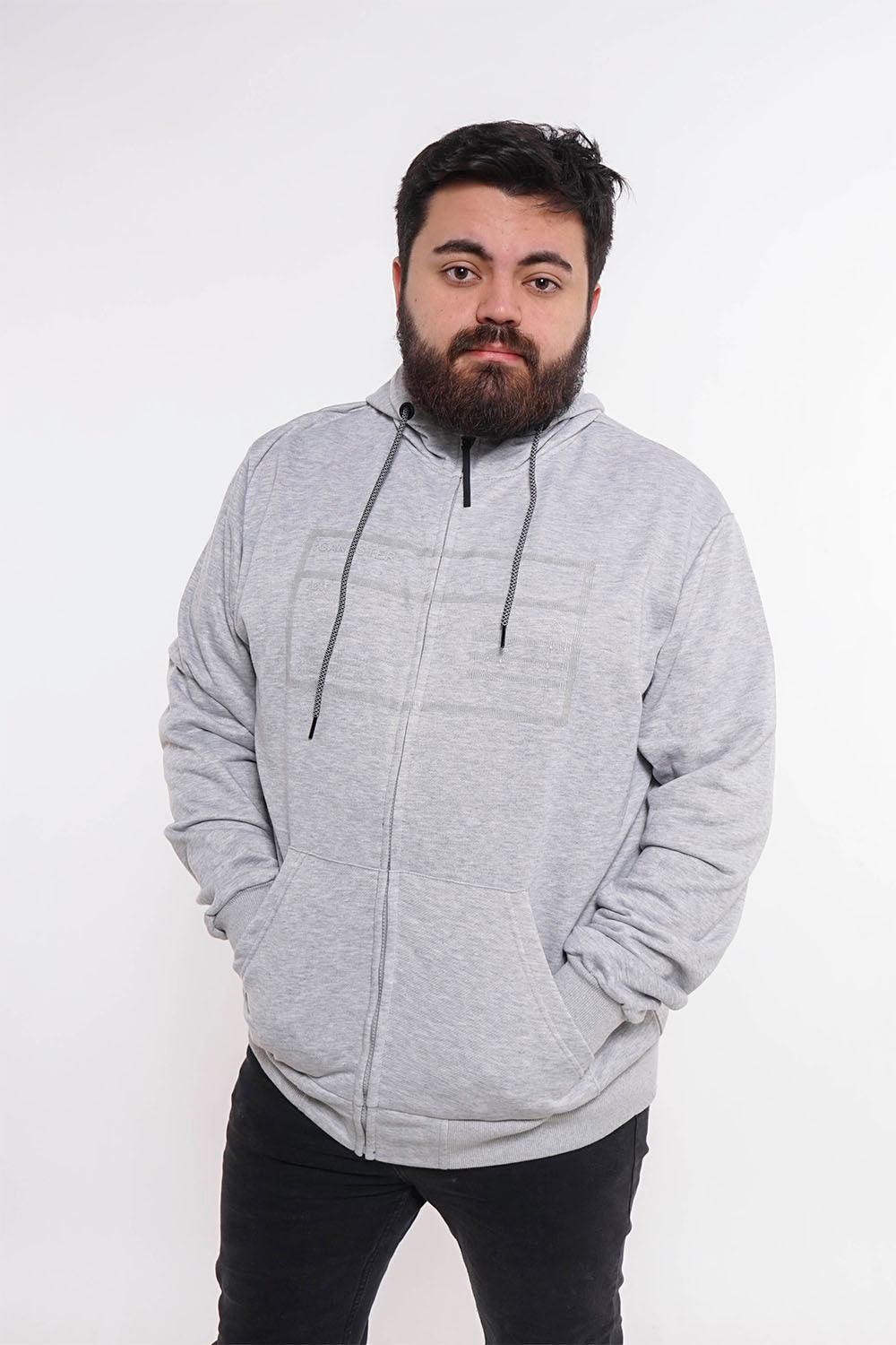 Plus Poleron Full Zipper Sili Gris Gangster - Gangster
