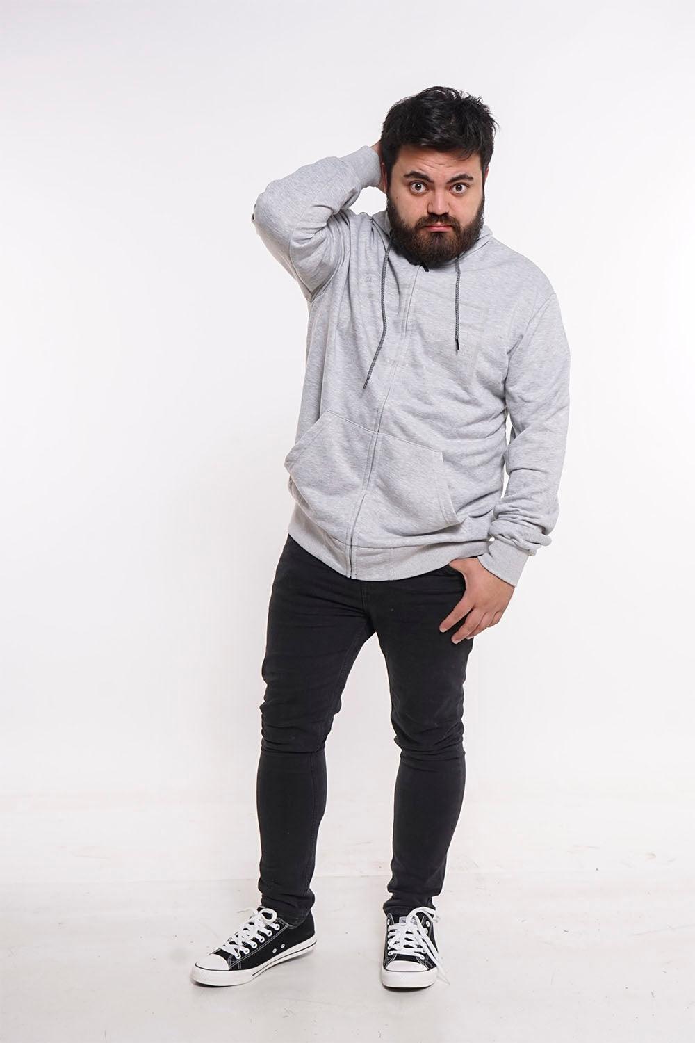 Plus Poleron Full Zipper Sili Gris Gangster - Gangster