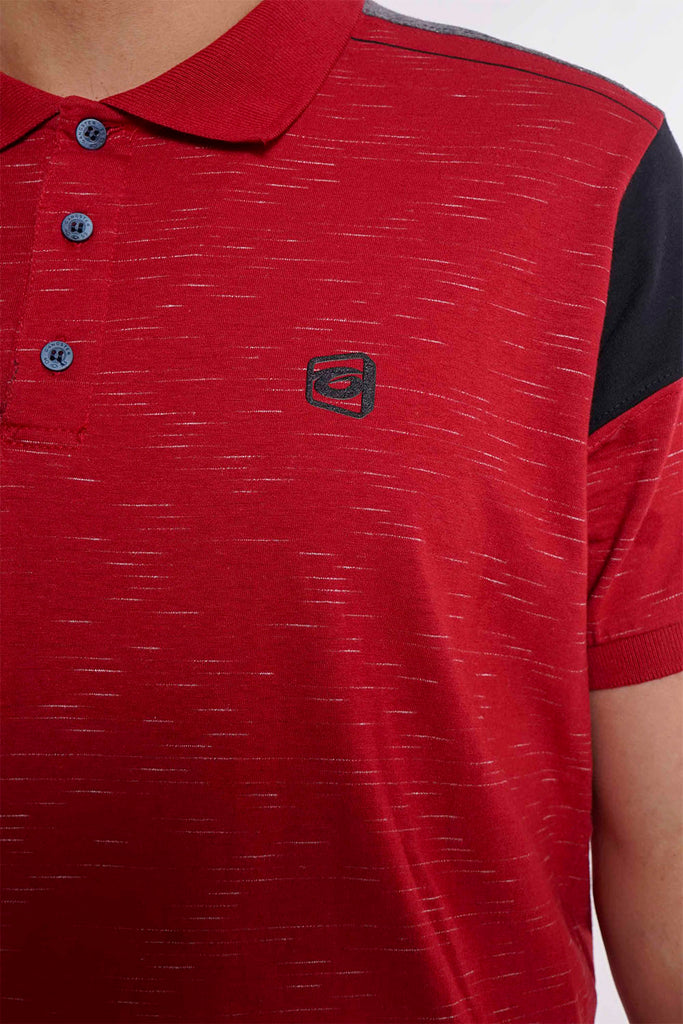 Polera Polo Deshou Roja Gangster