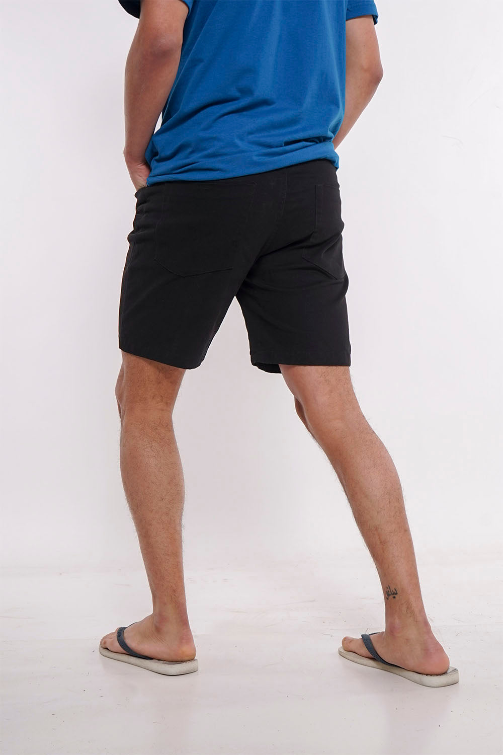 Short Canvas Liso Negro Gangster