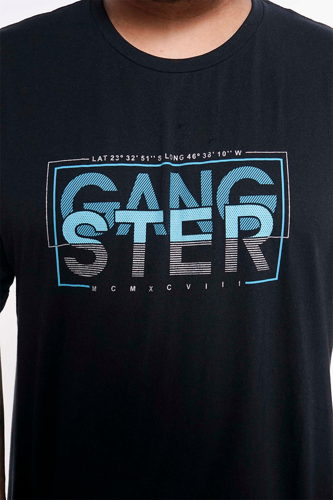 Plus Polera Mc Básica 1998 Azul Gangster