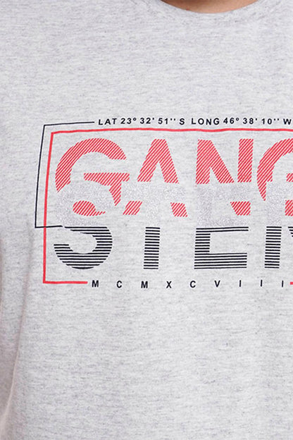 Plus Polera Mc Básica Luxe Gris Gangster - Gangster