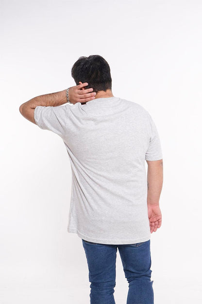 Plus Polera Mc Básica Luxe Gris Gangster - Gangster