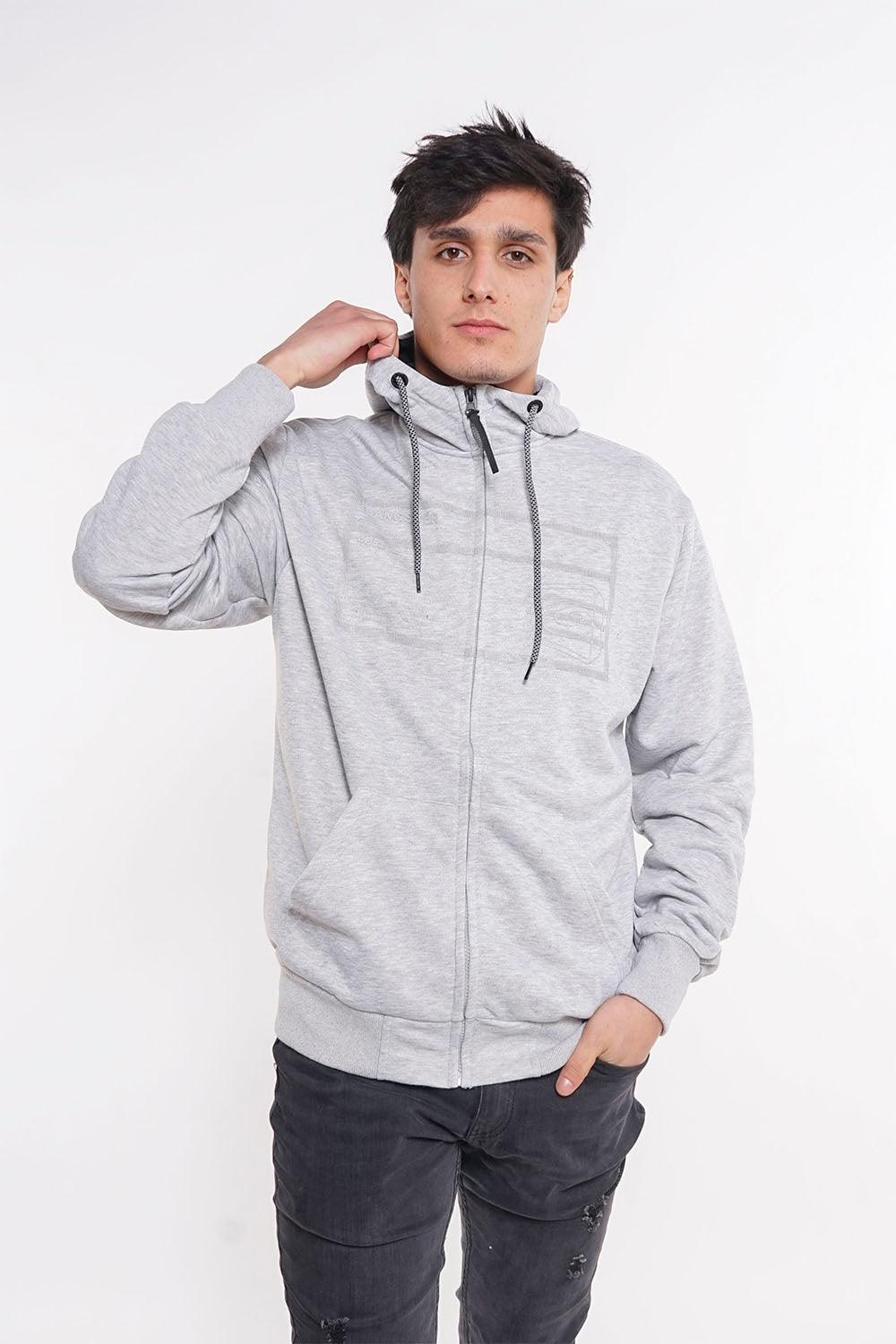 Poleron Full Zipper Sili Gris Gangster - Gangster