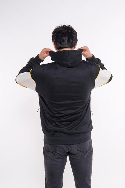 Poleron Full Zipper Evolution Negro Gangster - Gangster
