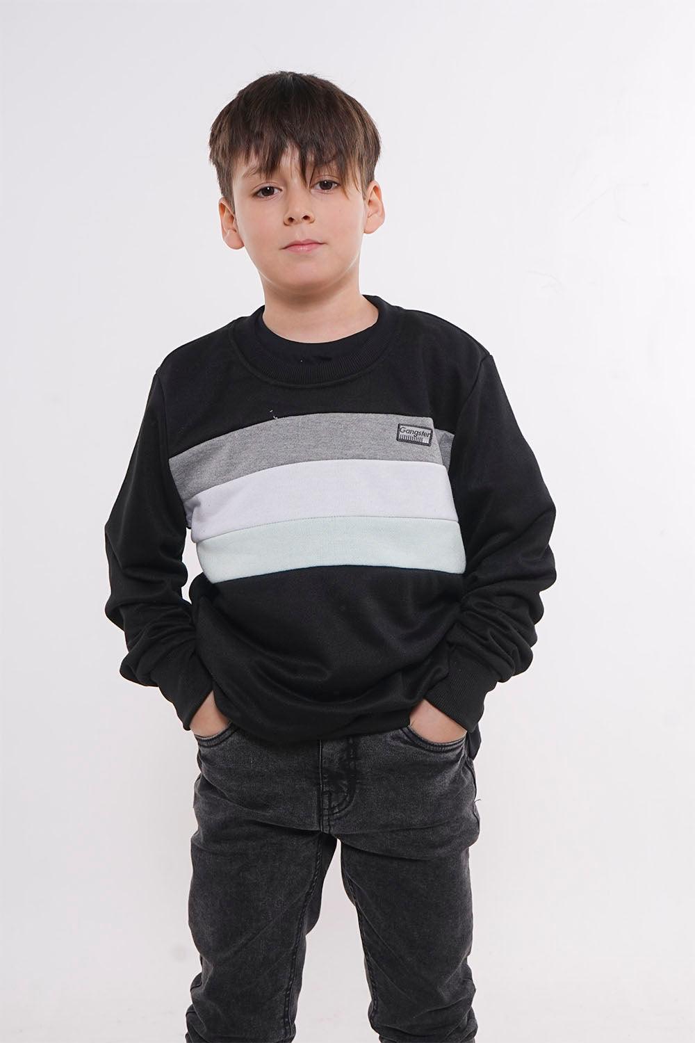 Teen Poleron Crew Flag Negro Gangster - Gangster