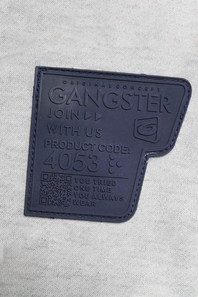 Teen Poleron Fullzipper FrenchTerry Evolution Azul Gangster - Gangster