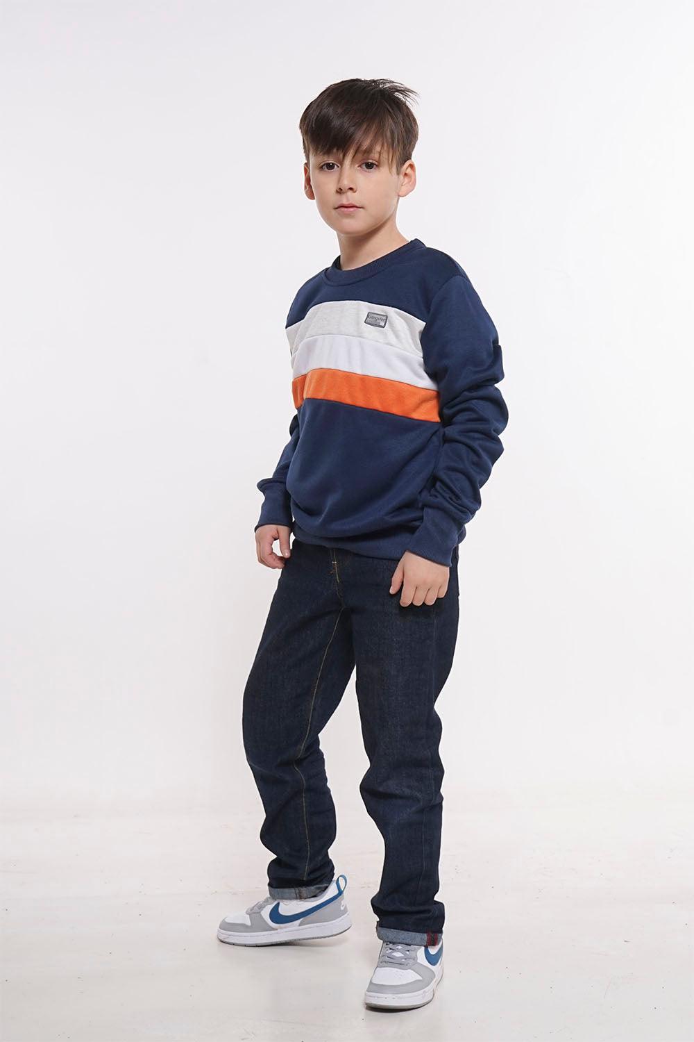 Teen Poleron Crew Flag Azul Gangster - Gangster