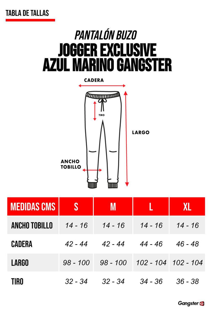 Buzo Jogger Brand Azul Marino Gangster
