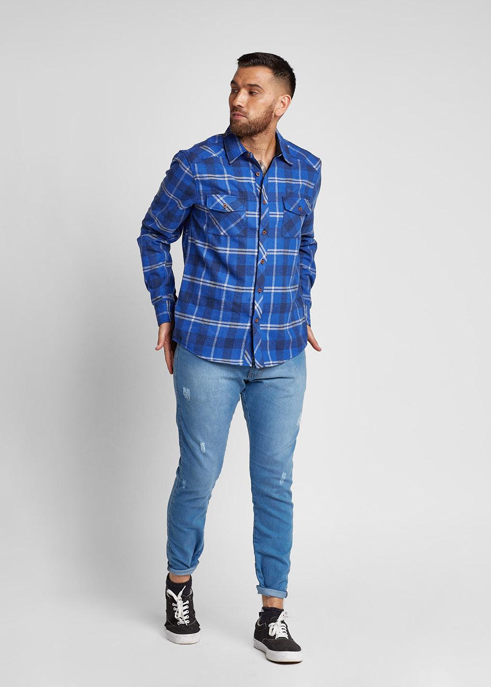 Camisa Lumberjack Azul Gangster - Gangster