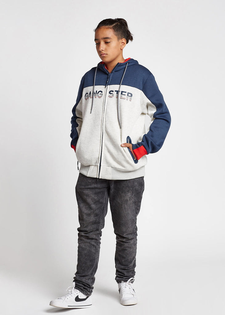 Teen Poleron Zip Hoodie Finder Arena Gangster