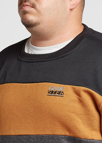 Plus Poleron Crew Chest Negro Gangster - Gangster