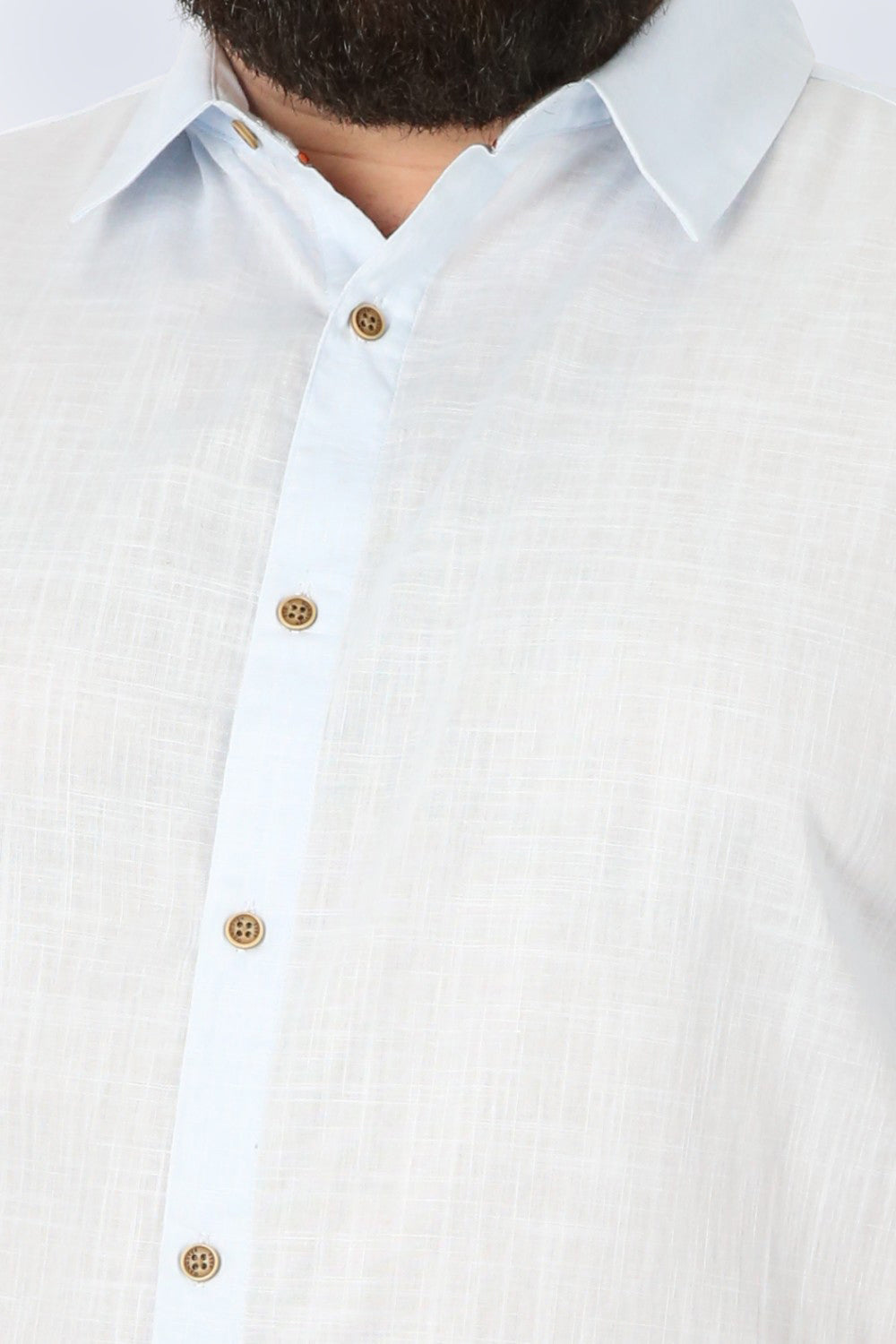 Plus Camisa Mc Algodón Pina Celeste Gangster