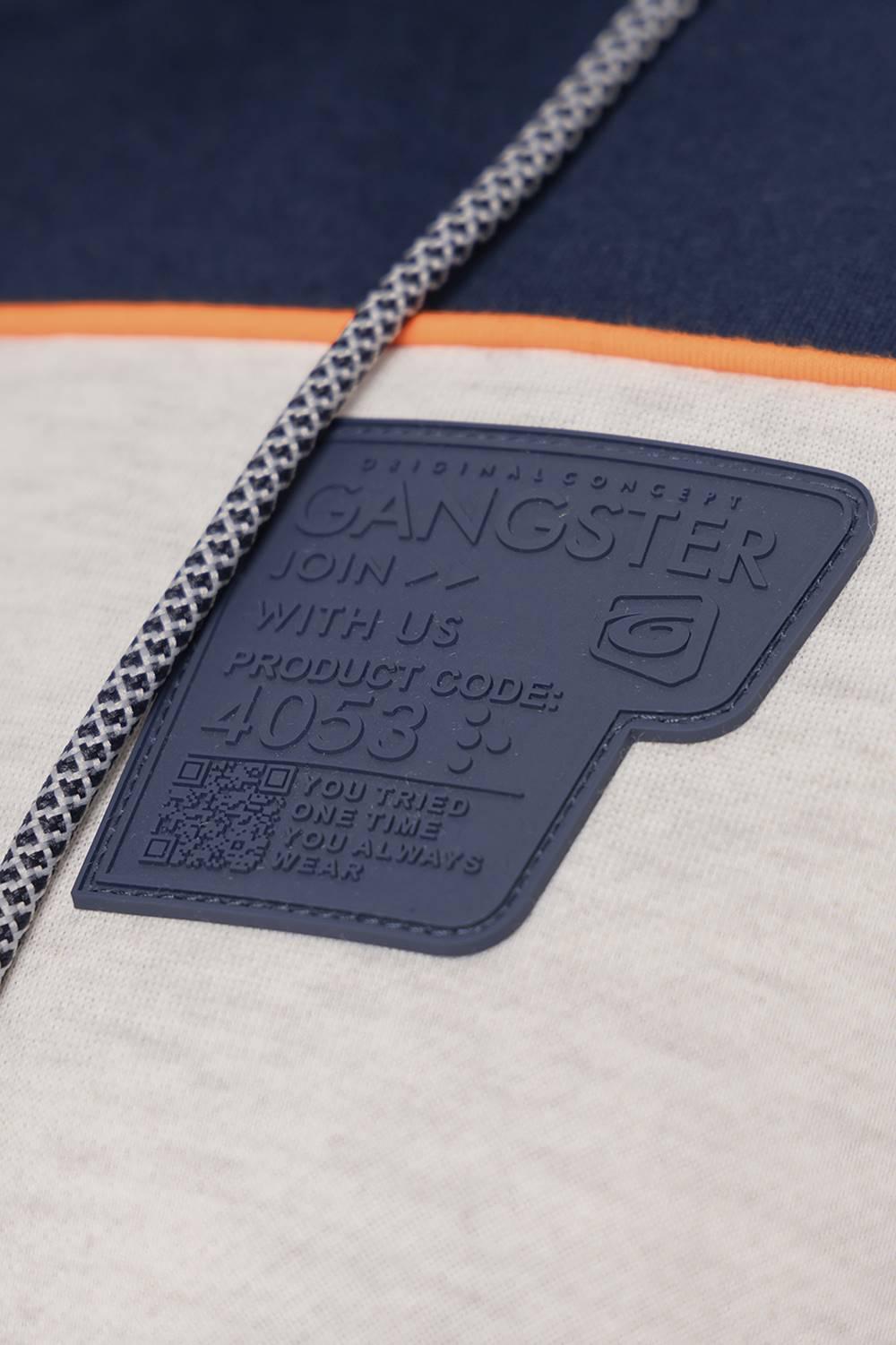 Plus Poleron Full Zipper Evolution Azul - Gangster