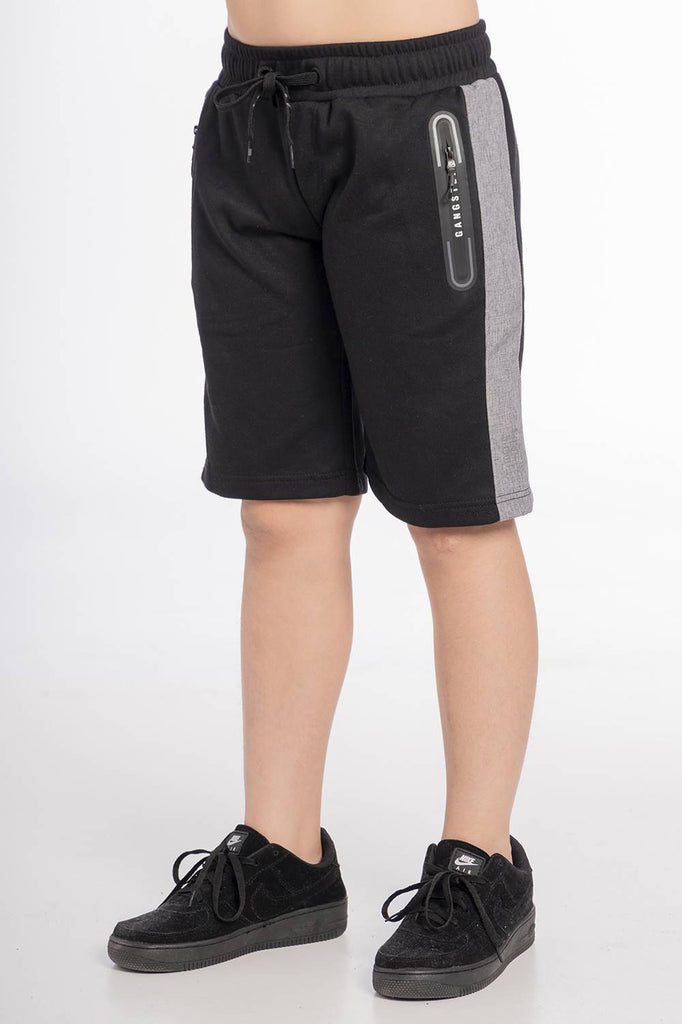 Teen Short Jogger Pocket Logo Negro Gangster