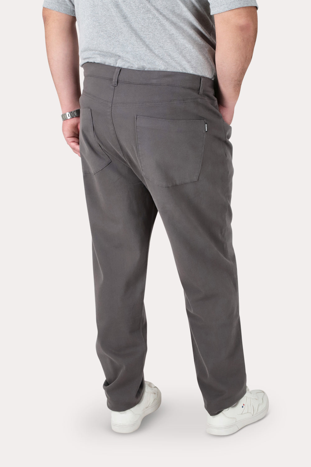 Plus Pantalon Canvas Liso Chester Gris