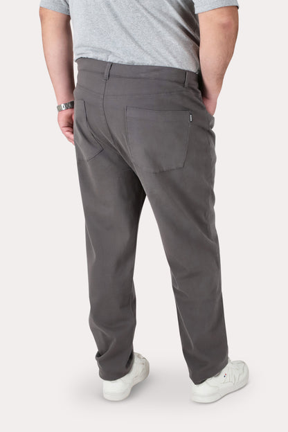 Plus Pantalon Canvas Liso Chester Gris