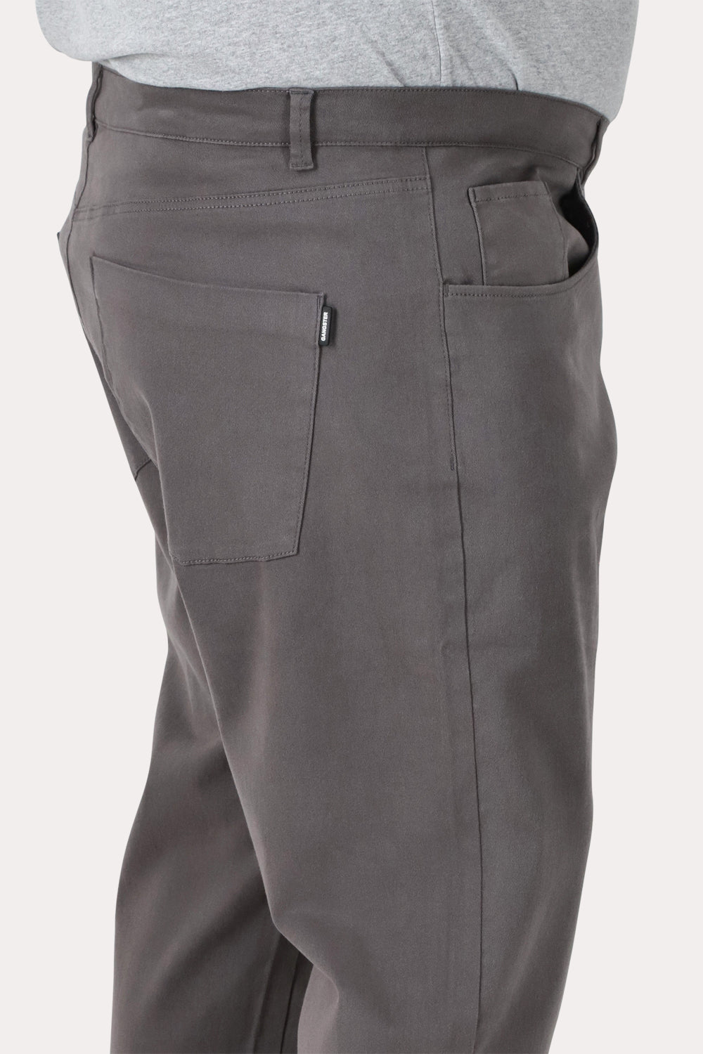 Plus Pantalon Canvas Liso Chester Gris