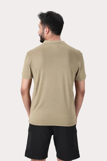 Polera Polo Pulaski Café Claro - Gangster