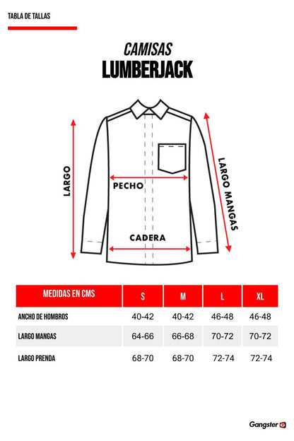 Camisa Lumberjack Azul Gangster - Gangster