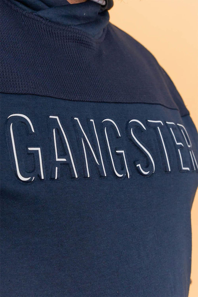 Polerón Hoddie Fleece Elaborate Azul Gangster