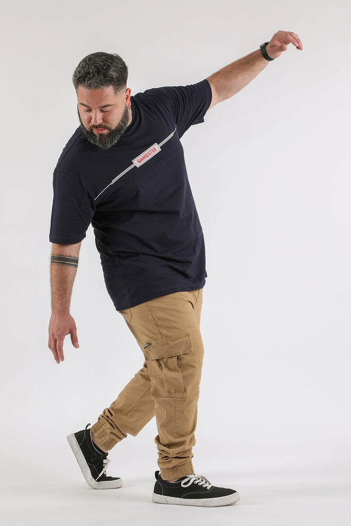 Plus Polera Mc Básica Gum Azul Gangster