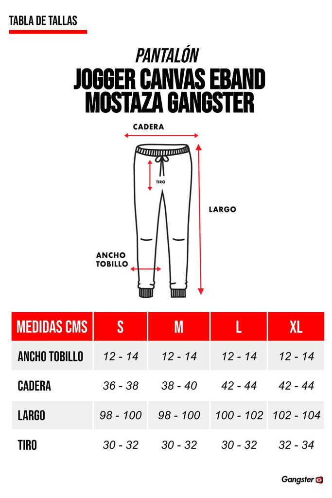 Pantalon Jogger Cargo Eband Mostaza Gangster